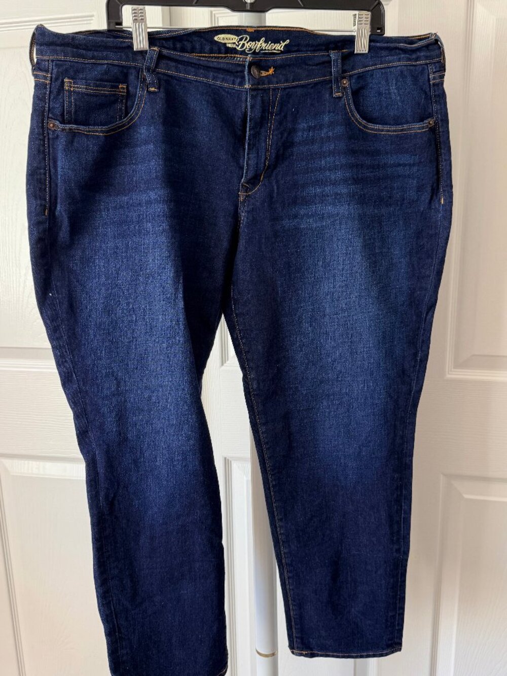 Old Navy The Boyfriend Dark Wash Straight Jeans 16 Regular